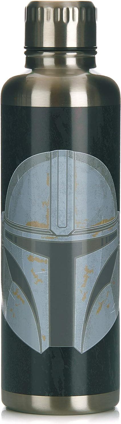 Paladone Mandalorian Metal Water Bottle, Stainless Steel, 500 ...